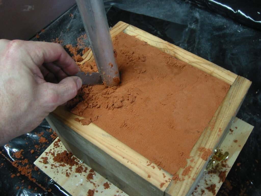 Dry sand casting